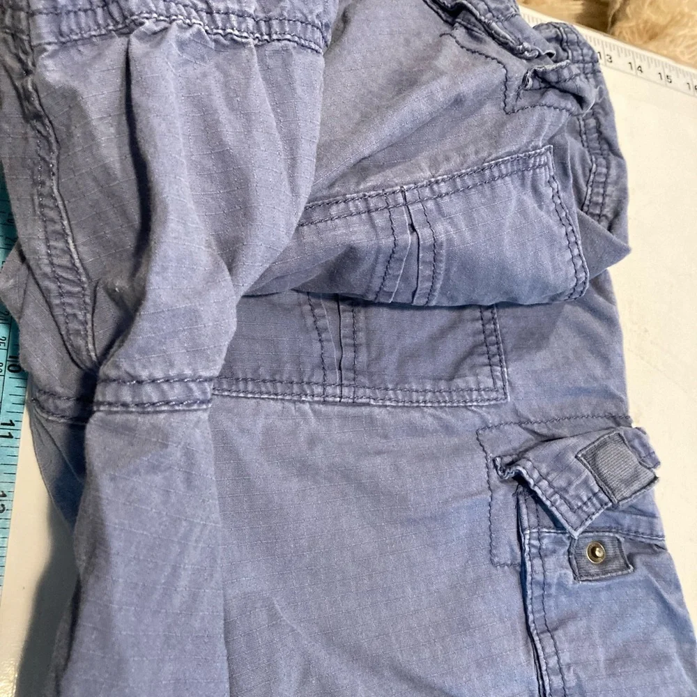 OP 100% Cotton Cargo Shorts Activewear Outdoorsy Pockets Blue/Denim Color